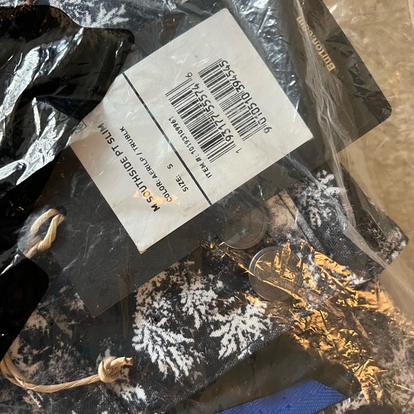 RARE Burton DryRyde Southside Print Slim Snow Pants snowboard ski winter S men - Picture 6 of 11